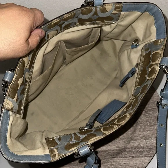 Coach Canvas & Leather Blue - Picture 4 of 5